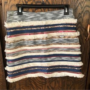 Moulinette Soeurs Anthropologie Womens Mini Skirt Size 4 Sequins Embellished